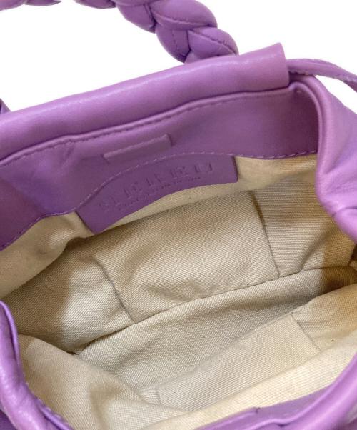 HEREU（ヘリュー）HEREU (ヘリュー) bombon レザーショルダーバッグ ラベンダーの古着・服飾アイテム