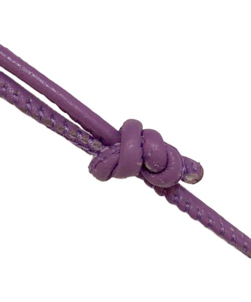 HEREU（ヘリュー）HEREU (ヘリュー) bombon レザーショルダーバッグ ラベンダーの古着・服飾アイテム