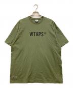 WTAPSダブルタップス）の古着「ロゴTシャツ」｜オリーブ