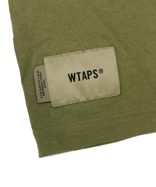 WTAPS（ダブルタップス）WTAPS (ダブルタップス) ロゴTシャツ オリーブ サイズ:4の古着・服飾アイテム