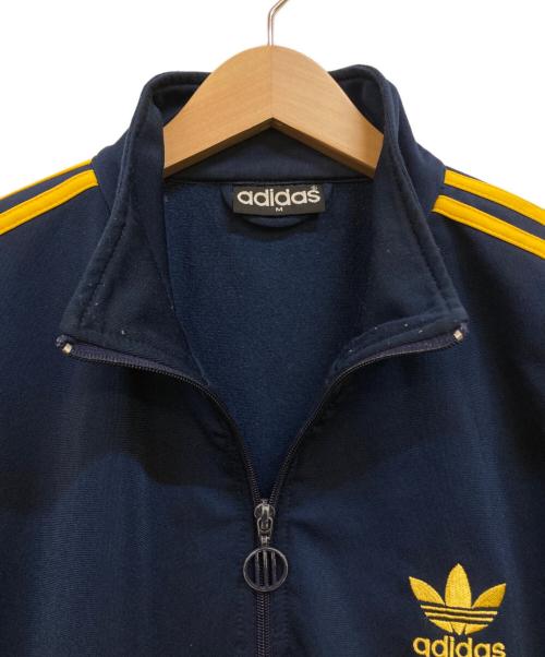 adidas（アディダス）adidas (アディダス) 80's トラックジャケット イエロー×ネイビー サイズ:Mの古着・服飾アイテム