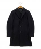 LARDINIラルディーニ）の古着「キャバルリーツイール スポルベリーノ ウールコート」｜ネイビー