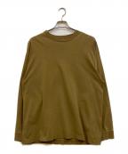 ATONエイトン）の古着「OVERSIZED LONG SLEEVE T-SHIRT」｜ベージュ