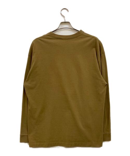 ATON（エイトン）ATON (エイトン) OVERSIZED LONG SLEEVE T-SHIRT ベージュ サイズ:04の古着・服飾アイテム