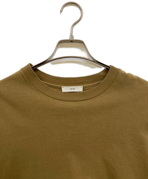 ATON（エイトン）ATON (エイトン) OVERSIZED LONG SLEEVE T-SHIRT ベージュ サイズ:04の古着・服飾アイテム