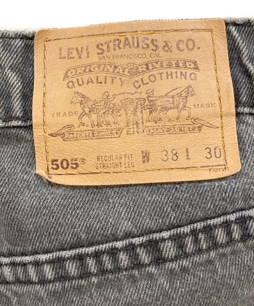 LEVI'S（リーバイス）LEVI'S (リーバイス) 505先染めブラックデニムパンツ グレー サイズ:W38の古着・服飾アイテム