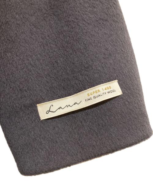 JOURNAL STANDARD relume（ジャーナルスタンダード レリューム）JOURNAL STANDARD relume (ジャーナルスタンダード レリューム) LANA WOOL140クルーネックショートコート グレー サイズ:38の古着・服飾アイテム