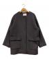 JOURNAL STANDARD relume（ジャーナルスタンダード レリューム）の古着「LANA WOOL140クルーネックショートコート」｜グレー