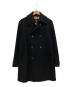 BURBERRY BLACK LABEL（バーバリーブラックレーベル）の古着「裏地ノバチェック メルトンロングコート」｜ブラック