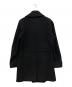BURBERRY BLACK LABEL (バーバリーブラックレーベル) 裏地ノバチェック メルトンロングコート ブラック サイズ:L：20000円