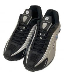 NIKE（ナイキ）の古着「NIKE SHOX R4 METALLIC SILVER/METALLIC SILVER-BLACK」｜ブルー×シルバー