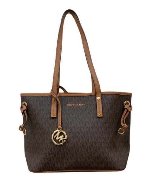 MICHAEL KORS（マイケル・コース）MICHAEL KORS (マイケル・コース) トートバッグ ブラウンの古着・服飾アイテム