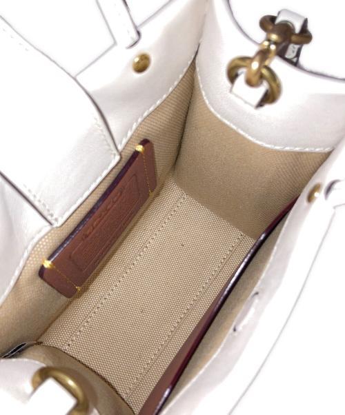 COACH（コーチ）COACH (コーチ) ミニ カシン 2WAY レザートートバッグ ベージュの古着・服飾アイテム