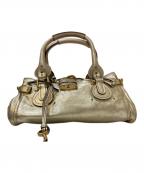 Chloeクロエ）の古着「パディントン レザートートバッグ」｜ゴールド