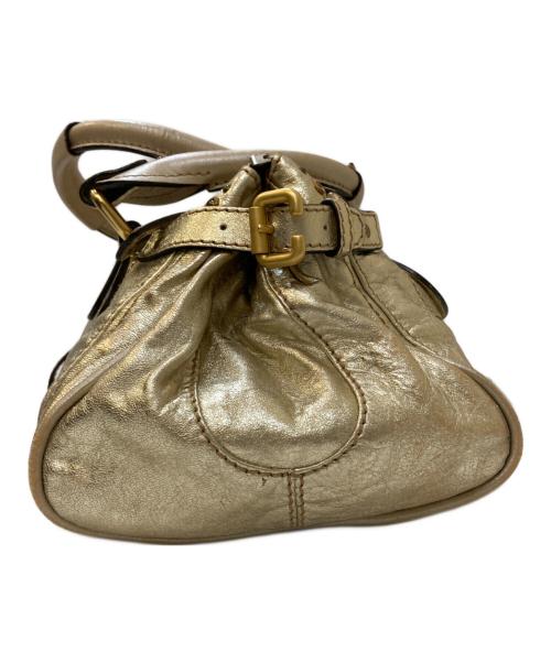 Chloe（クロエ）Chloe (クロエ) パディントン レザートートバッグ ゴールドの古着・服飾アイテム