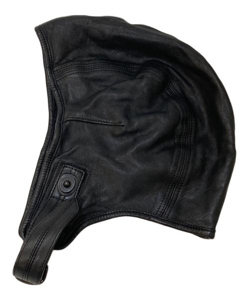 JULIUS（ユリウス）JULIUS (ユリウス) レザーフライトキャップ ブラック サイズ:Fの古着・服飾アイテム
