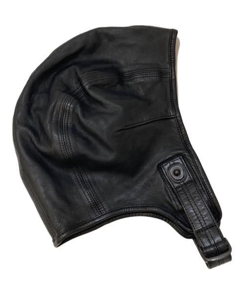 JULIUS（ユリウス）JULIUS (ユリウス) レザーフライトキャップ ブラック サイズ:Fの古着・服飾アイテム