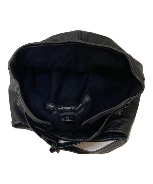 JULIUS（ユリウス）JULIUS (ユリウス) レザーフライトキャップ ブラック サイズ:Fの古着・服飾アイテム