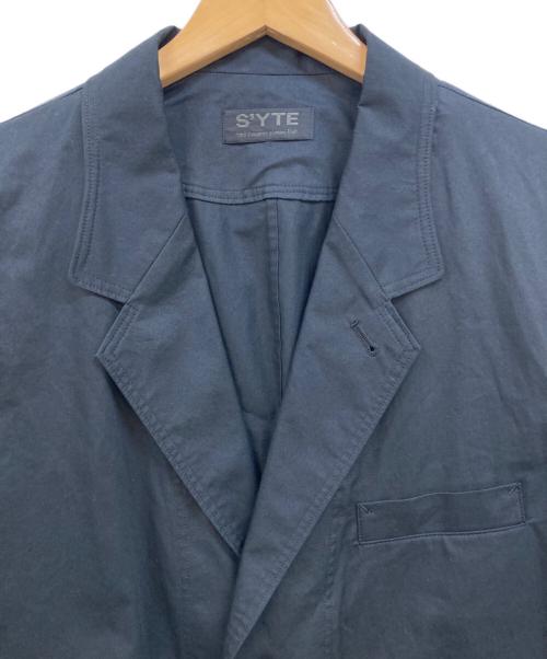 s'yte Yohji Yamamoto（サイト ヨウジヤマモト）s'yte Yohji Yamamoto (サイト ヨウジヤマモト) Cotton Twill 3B Tailored Shirt Jacket ブラック サイズ:2の古着・服飾アイテム