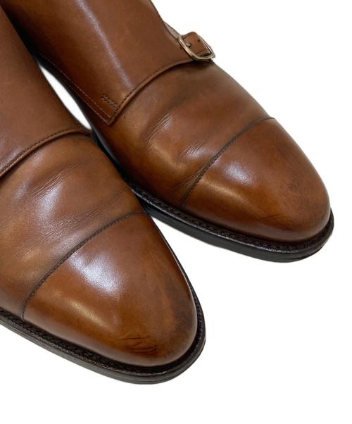 Fortuna Shoes（フォルトゥーナシューズ）Fortuna shoes (フォルトゥーナシューズ) Jalan Sriwijaya (ジャランスリウァヤ) ダブルモンクストラップ レザーシューズ ブラウン サイズ:8の古着・服飾アイテム