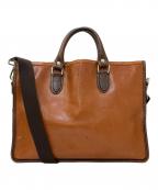 STEFANOMANOステファノマーノ）の古着「2WAY レザートートバッグ」｜ブラウン