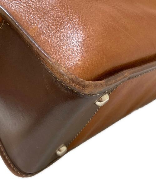 STEFANOMANO（ステファノマーノ）STEFANOMANO (ステファノマーノ) 2WAY レザートートバッグ ブラウンの古着・服飾アイテム