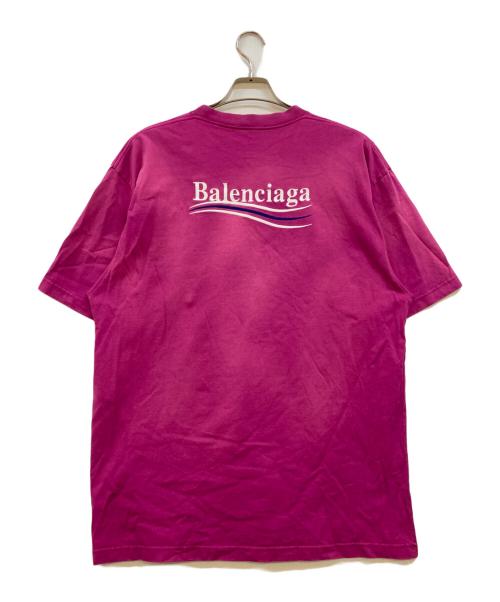 BALENCIAGA（バレンシアガ）BALENCIAGA (バレンシアガ) キャンペーンロゴ Tシャツ ピンク サイズ:Sの古着・服飾アイテム