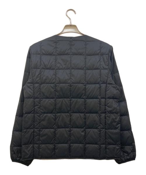 TAION（タイオン）TAION (タイオン) ベーシック クルーネックボタン インナーダウンジャケット ブラック サイズ:Mの古着・服飾アイテム