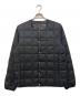 TAION（タイオン）の古着「ベーシック クルーネックボタン インナーダウンジャケット」｜ブラック