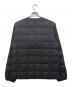 TAION (タイオン) ベーシック クルーネックボタン インナーダウンジャケット ブラック サイズ:M：6000円