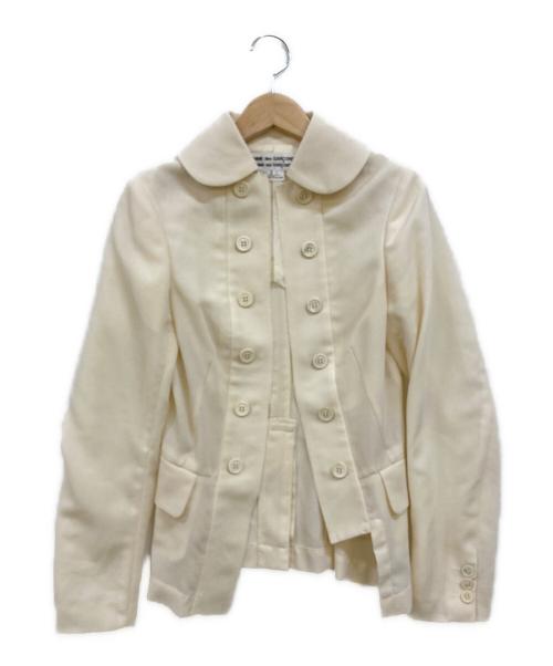 COMME des GARCONS COMME des GARCONS（コムデギャルソン コムデギャルソン）COMME des GARCONS COMME des GARCONS (コムデギャルソン コムデギャルソン) ダブルボタンジャケット ホワイト サイズ:ssの古着・服飾アイテム