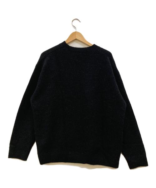 LIDnM（リドム）LIDnM (リドム) CASHMERE MILLED CREW KNIT ブラック サイズ:Ｍの古着・服飾アイテム