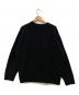 LIDnM (リドム) CASHMERE MILLED CREW KNIT ブラック サイズ:Ｍ：10000円