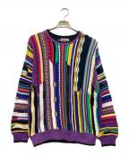 TOSANIトサニ）の古着「3Dニット」｜パープル