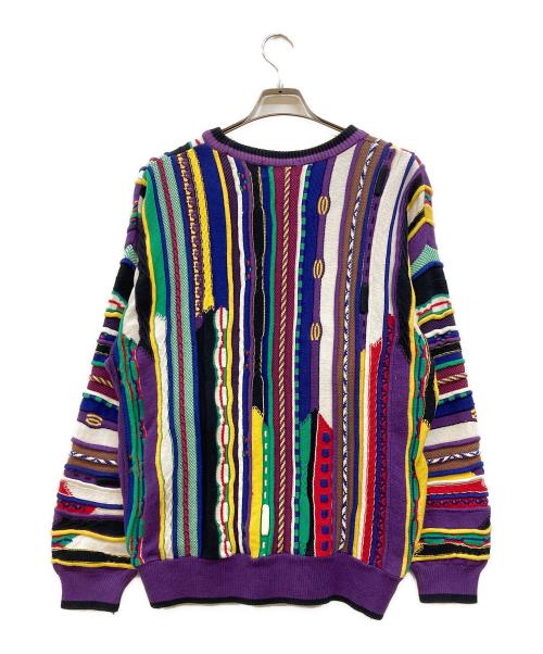 TOSANI（トサニ）TOSANI (トサニ) 3Dニット パープル サイズ:Ｍの古着・服飾アイテム