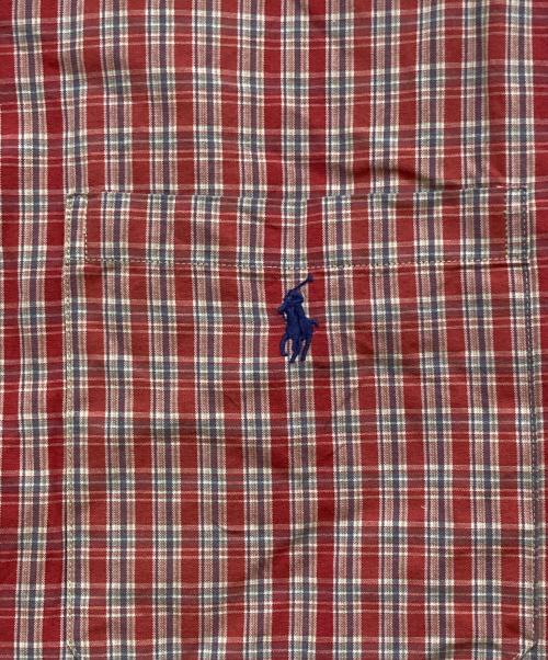 POLO RALPH LAUREN（ポロ・ラルフローレン）POLO RALPH LAUREN (ポロ・ラルフローレン) 90's ポニー刺繍オープンカラーシャツ レッド サイズ:Sの古着・服飾アイテム