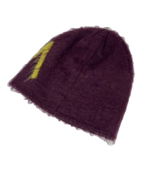 stussy（ステューシー）stussy (ステューシー) BRUSHED OUT STOCK SKULLCAP BEANIE ブラウンの古着・服飾アイテム