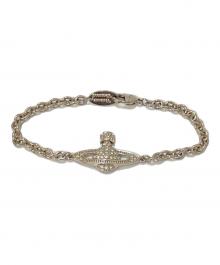 Vivienne Westwood（ヴィヴィアンウエストウッド）の古着「MINI BAS RELIEF CHAIN オーブ ブレスレット」｜シルバー