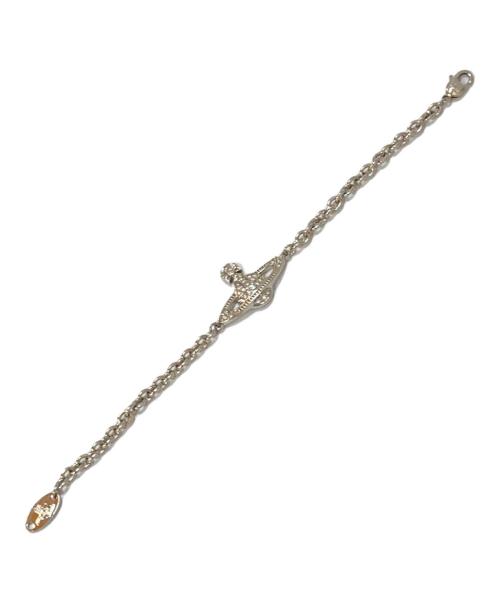 Vivienne Westwood（ヴィヴィアンウエストウッド）Vivienne Westwood (ヴィヴィアンウエストウッド) MINI BAS RELIEF CHAIN オーブ ブレスレット シルバーの古着・服飾アイテム