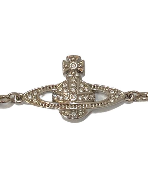 Vivienne Westwood（ヴィヴィアンウエストウッド）Vivienne Westwood (ヴィヴィアンウエストウッド) MINI BAS RELIEF CHAIN オーブ ブレスレット シルバーの古着・服飾アイテム