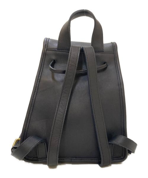 OLD COACH（オールドコーチ）OLD COACH (オールドコーチ) ターンロック レザーミニリュック ブラックの古着・服飾アイテム