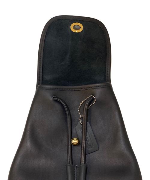 OLD COACH（オールドコーチ）OLD COACH (オールドコーチ) ターンロック レザーミニリュック ブラックの古着・服飾アイテム