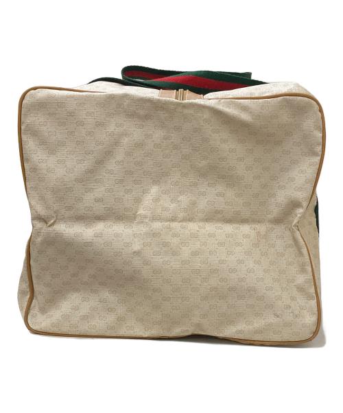 OLD GUCCI（グッチ）OLD GUCCI (グッチ) マイクロGG シェリーライン ボストンバッグ アイボリーの古着・服飾アイテム