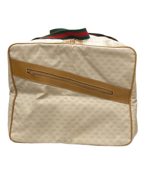 OLD GUCCI（グッチ）OLD GUCCI (グッチ) マイクロGG シェリーライン ボストンバッグ アイボリーの古着・服飾アイテム