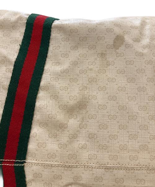 OLD GUCCI（グッチ）OLD GUCCI (グッチ) マイクロGG シェリーライン ボストンバッグ アイボリーの古着・服飾アイテム