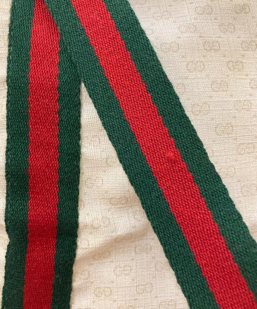 OLD GUCCI（グッチ）OLD GUCCI (グッチ) マイクロGG シェリーライン ボストンバッグ アイボリーの古着・服飾アイテム