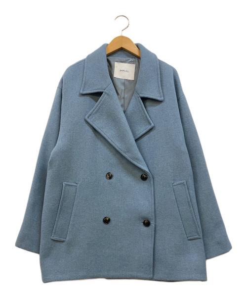 SHIPS any（シップスエニィ）SHIPS any (シップスエニィ) Pコート スカイブルー サイズ:ONE SIZE 未使用品の古着・服飾アイテム