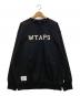 WTAPS（ダブルタップス）の古着「ACADEMY SWEATER COTTON」｜ブラック
