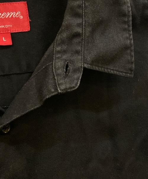 SUPREME（シュプリーム）SUPREME (シュプリーム) Croc Patch S/S Work Shirt ブラック サイズ:Ｌの古着・服飾アイテム