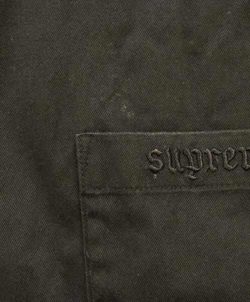 SUPREME（シュプリーム）SUPREME (シュプリーム) Croc Patch S/S Work Shirt ブラック サイズ:Ｌの古着・服飾アイテム